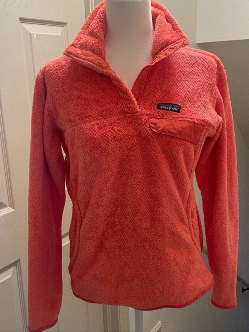 Patagonia Women’s Size Medium Coral Snap-T Fleece Pullover